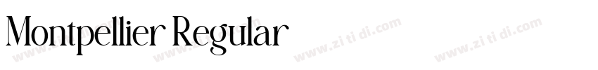 Montpellier Regular字体转换